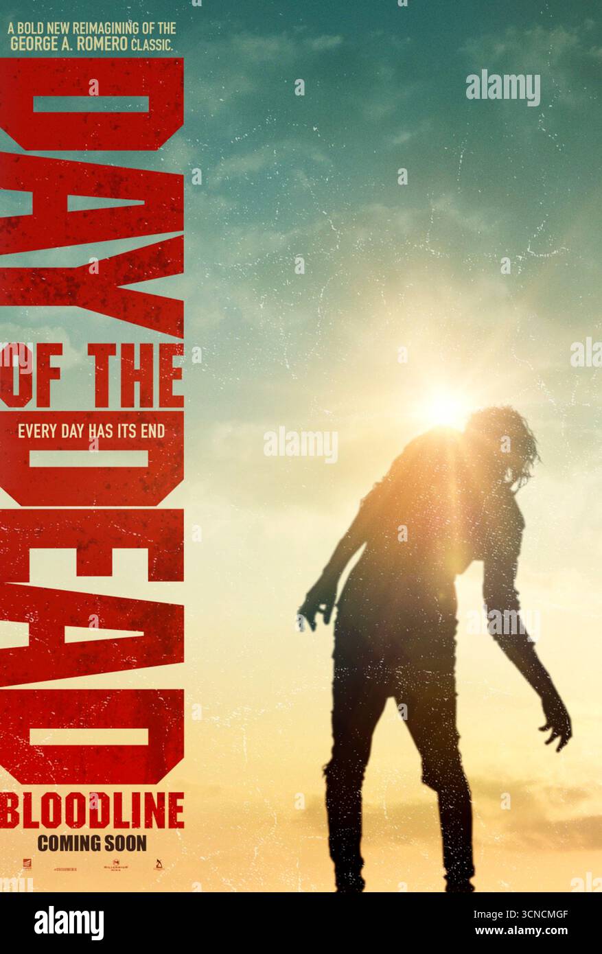 Day of the Dead: Bloodline (2017) directed by Hèctor Hernández Vicens and starring Sophie Skelton, Johnathon Schaech, and Jeff Gum. A reimagining of George A. Romero’s zombie classic, set in a post-apocalyptic world where survivors face a terrifying outbreak. Photograph of an original 2017 US advance poster EDITORIAL USE ONLY. Credit: BFA / Lionsgate Stock Photo
