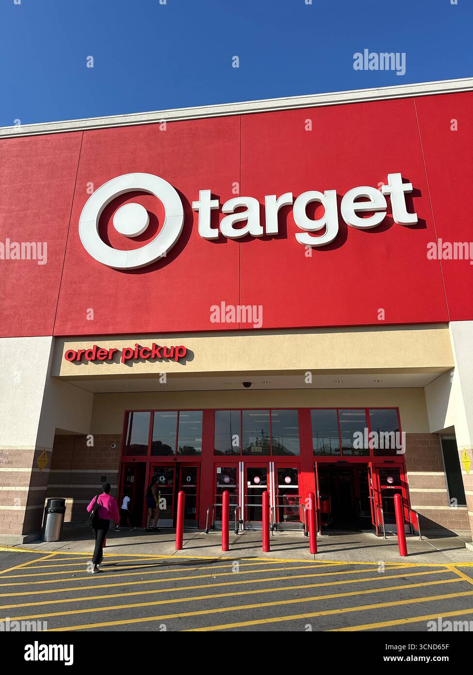 USA, Maryland MD Retail big box store TARGET retailer department store entrance exterior - Smartphone Captured Stock Image