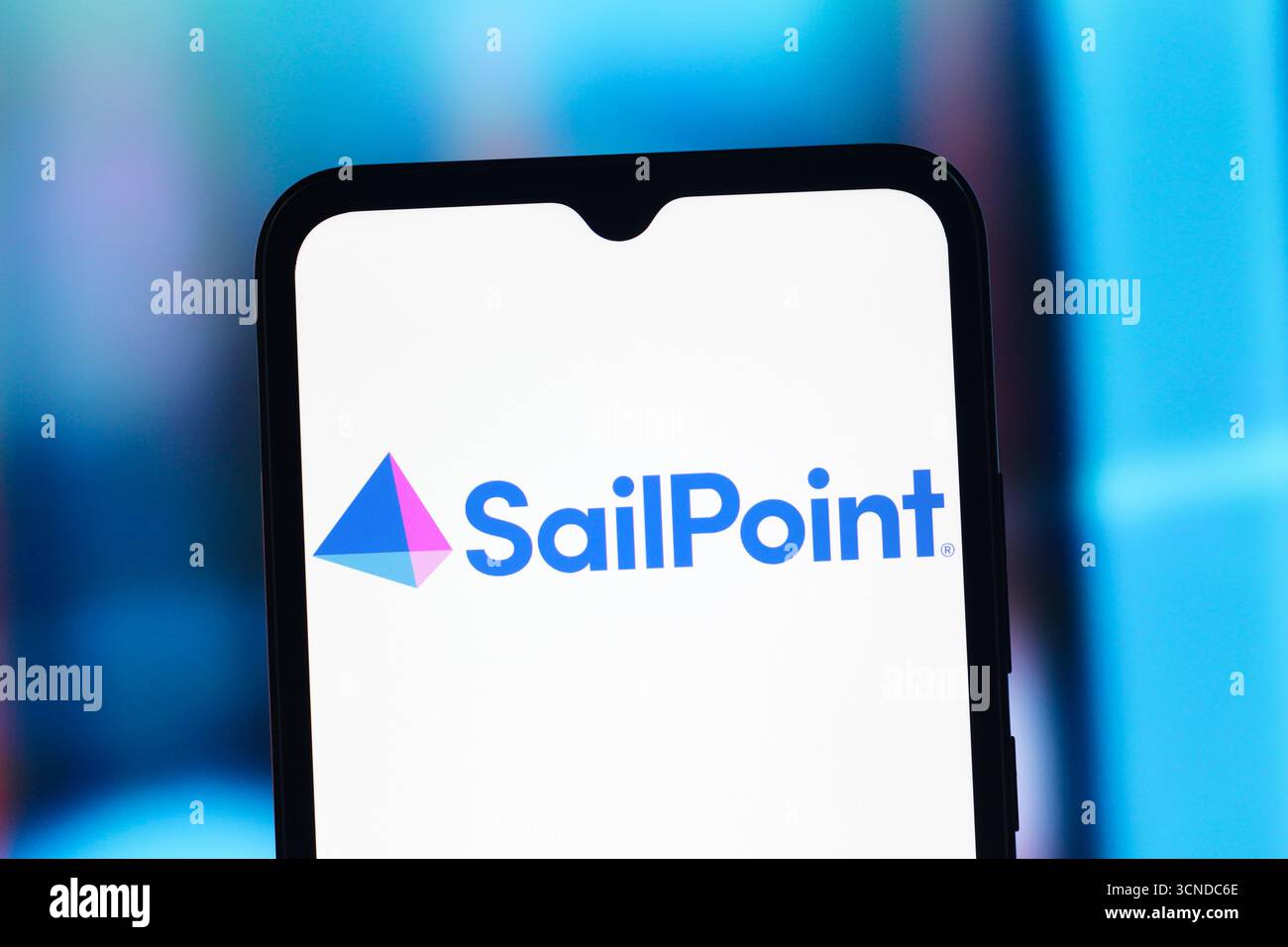 In this photo illustration, the SailPoint Technologies (Sail Point ...