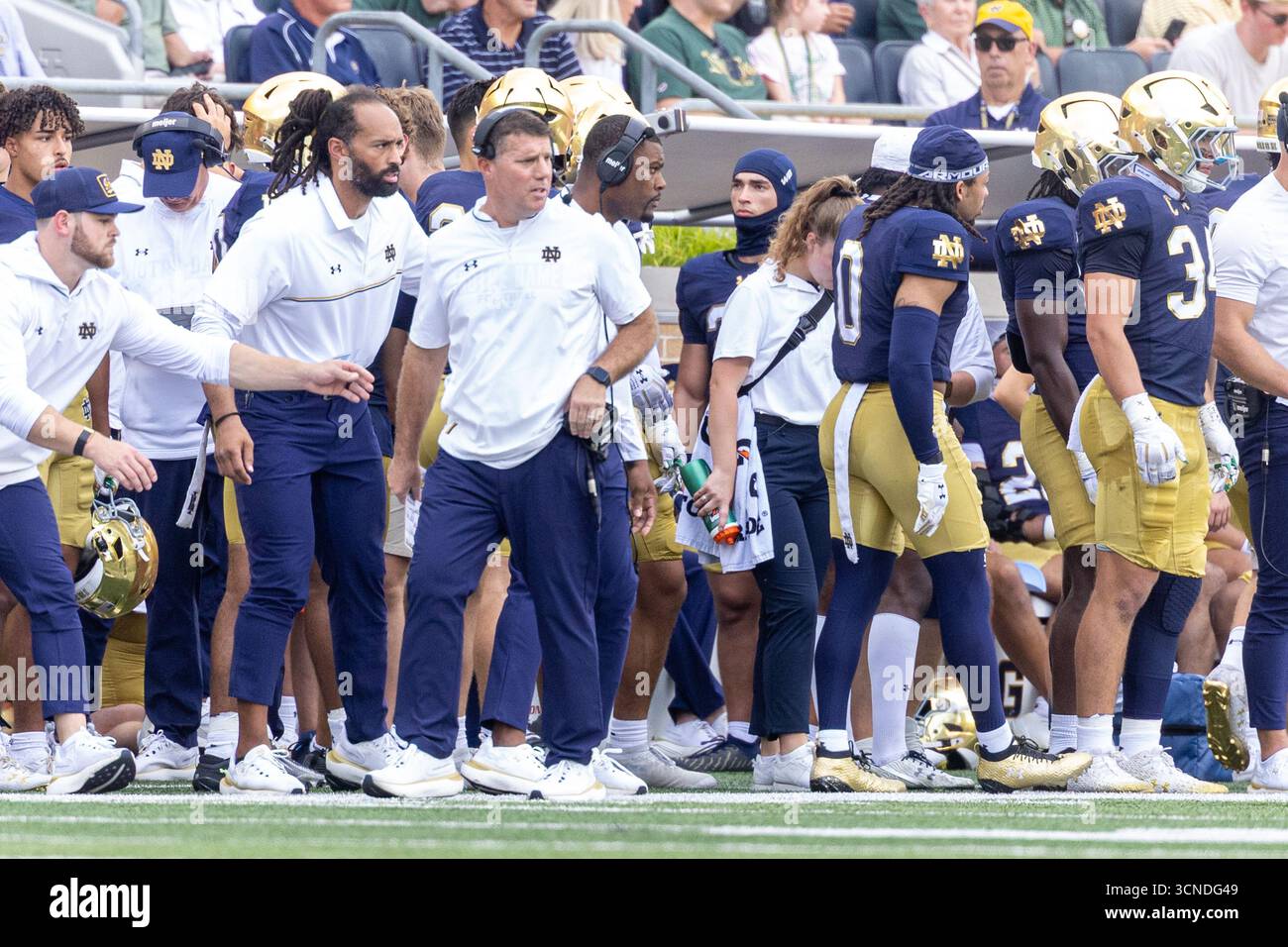 September 20, 2025: Notre Dame defensive coordinator Chris Ash on the ...
