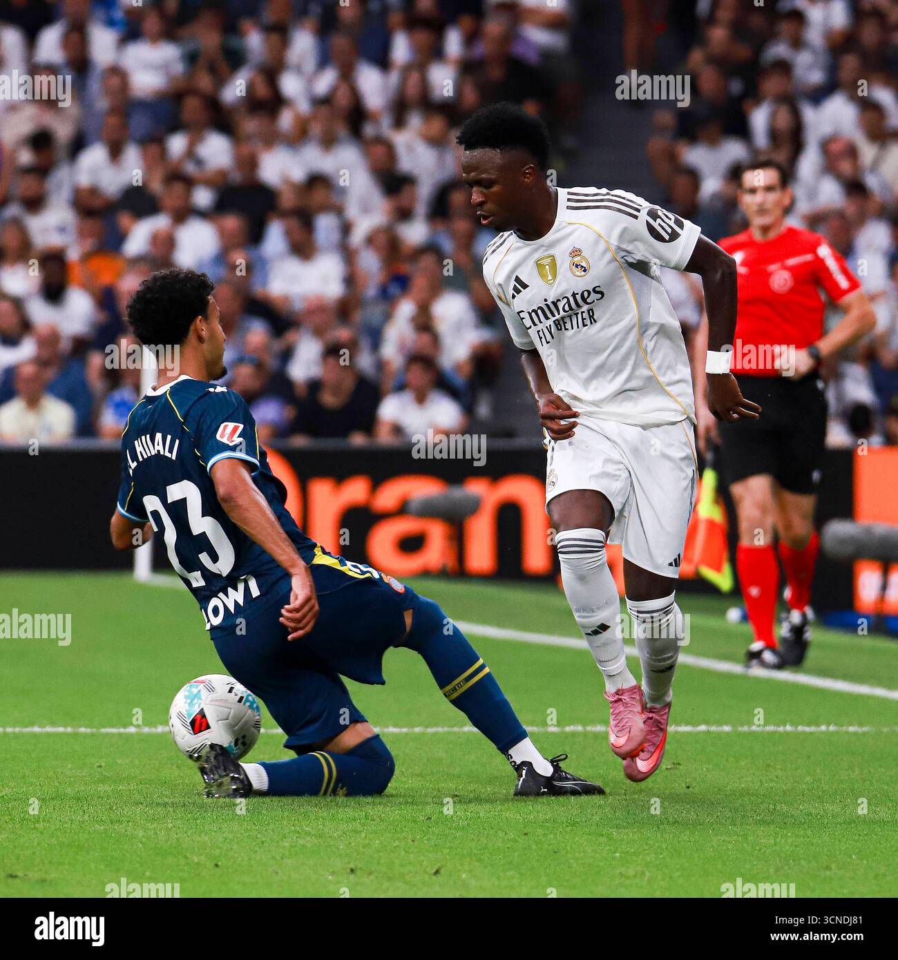 Spanish La Liga EA Sports soccer match Real Madrid vs Espanyol at ...