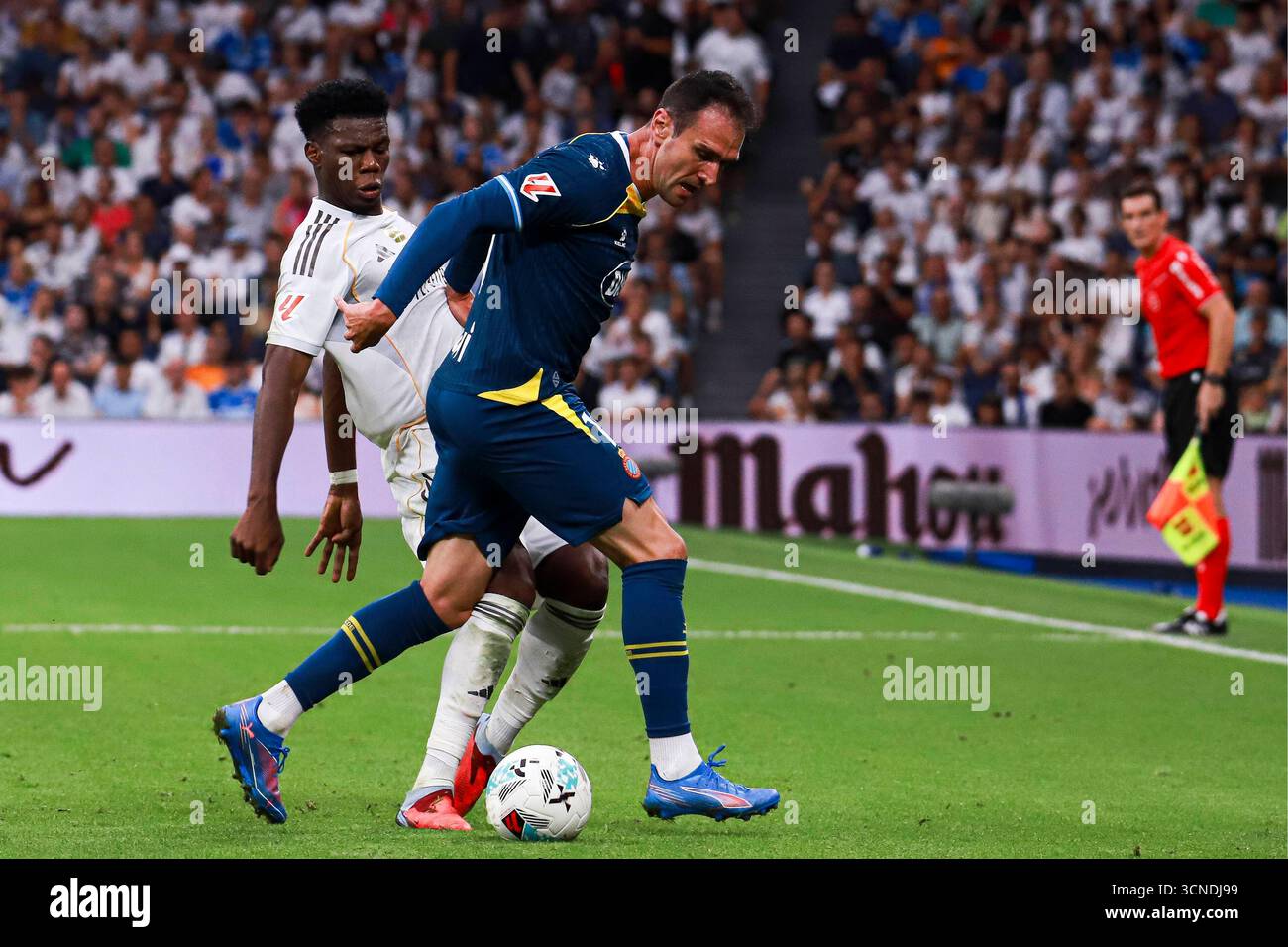 Spanish La Liga EA Sports soccer match Real Madrid vs Espanyol at ...