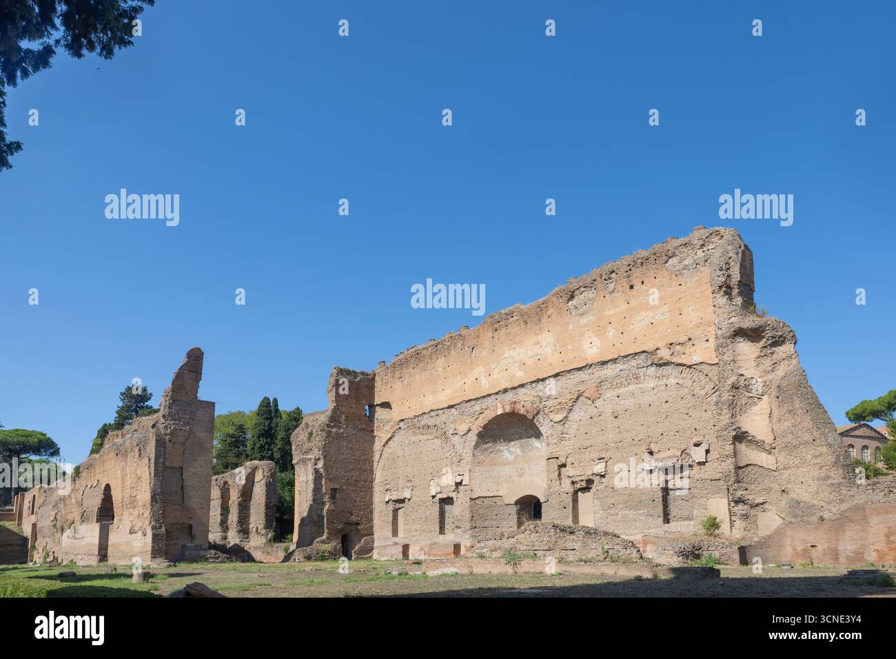 The Baths of Caracalla in Rome were the second largest Roman public ...