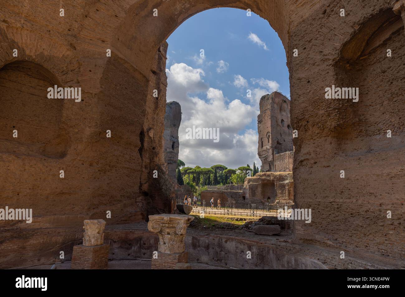 The Baths of Caracalla in Rome were the second largest Roman public ...