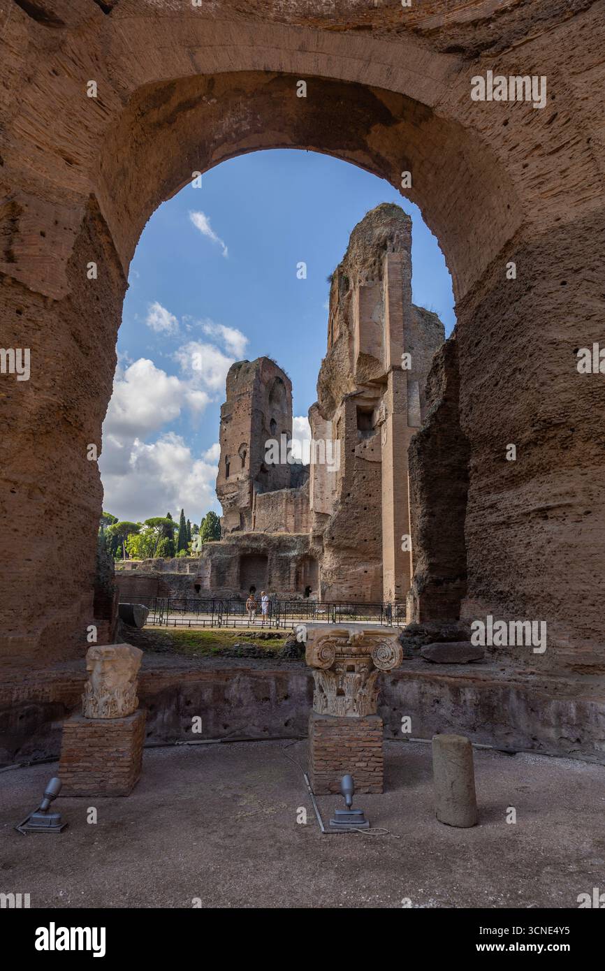 The Baths of Caracalla in Rome were the second largest Roman public ...
