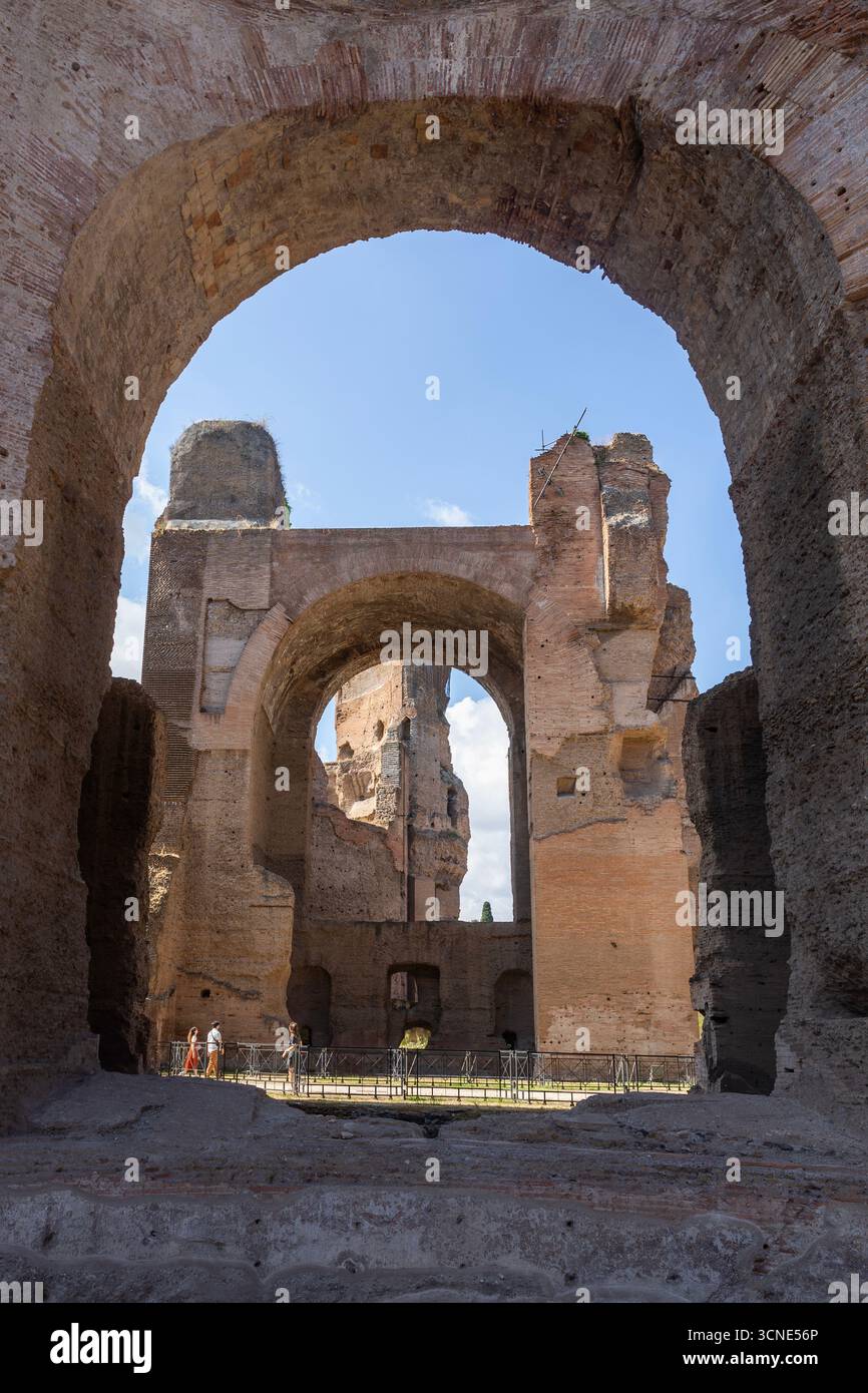 The Baths of Caracalla in Rome were the second largest Roman public ...