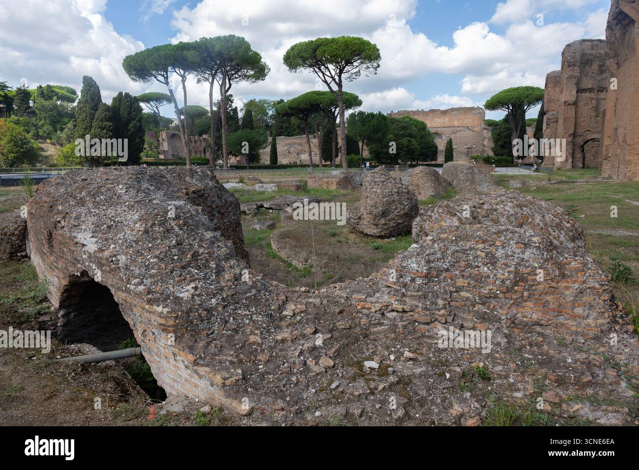 The Baths of Caracalla in Rome were the second largest Roman public ...