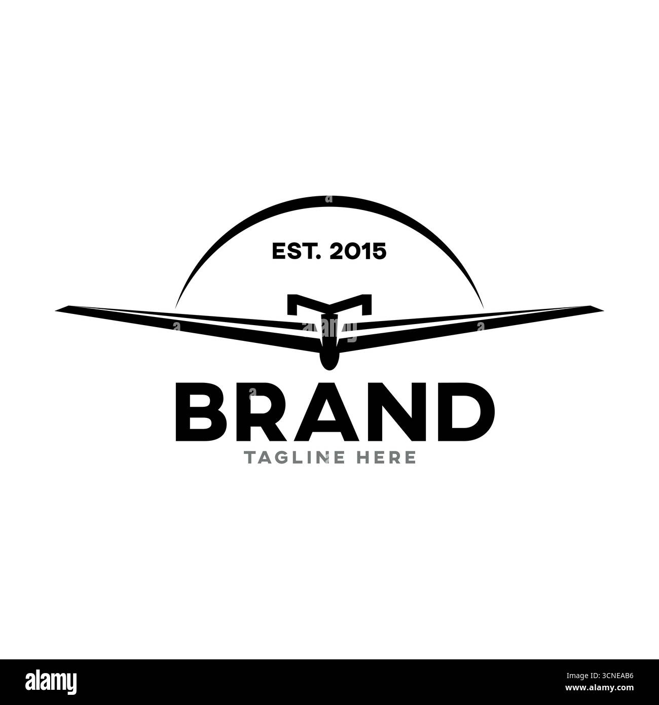 Airplane Design Lettering Modern airplane letters T M logo. Vector illustration Stock Vector ...