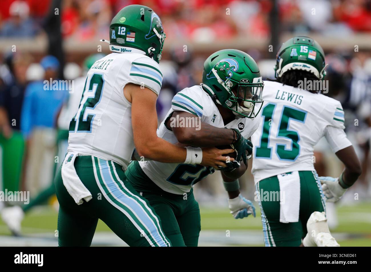 OXFORD, MS - SEPTEMBER 20: Tulane Green Wave quarterback Jake Retzlaff ...
