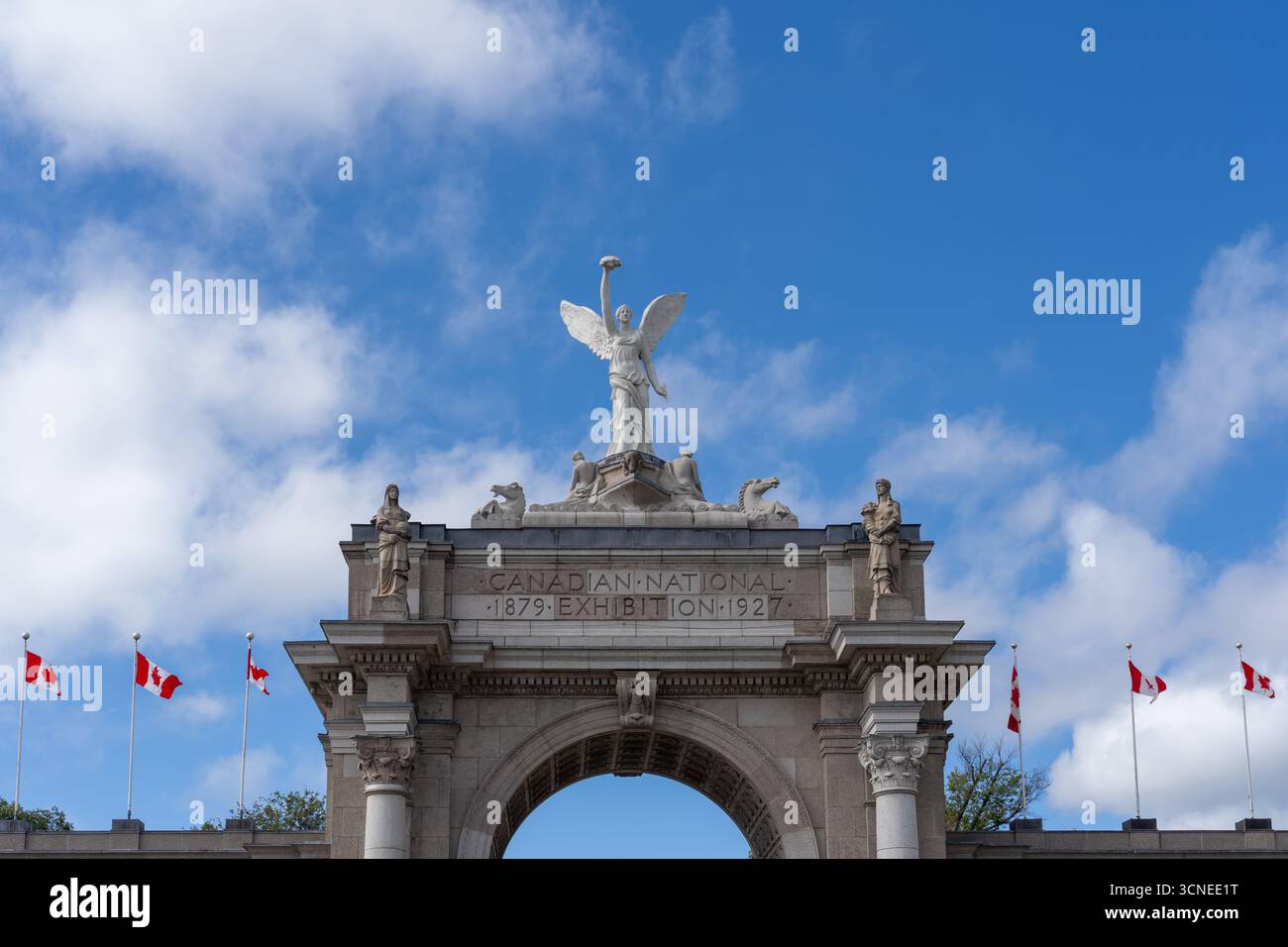 The entrance to  Exhibition Place, the largest exhibition centre in Toronto, Canada. Stock Photo
