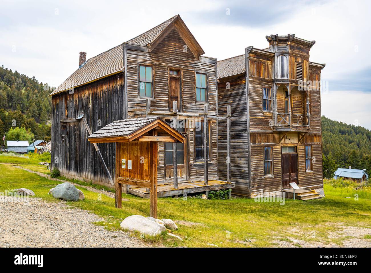 The Fraternity Hall and Gillian Hall buildings stand as historic relics ...