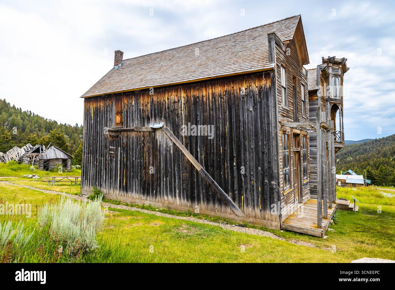 The Fraternity Hall and Gillian Hall buildings stand as historic relics ...