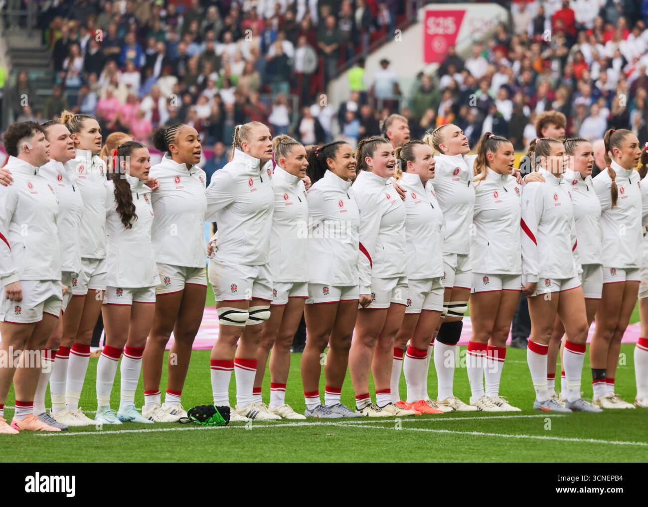 Red Roses Antham Bristol, UK. 20th September 2025. Red Roses during anthems before the ...