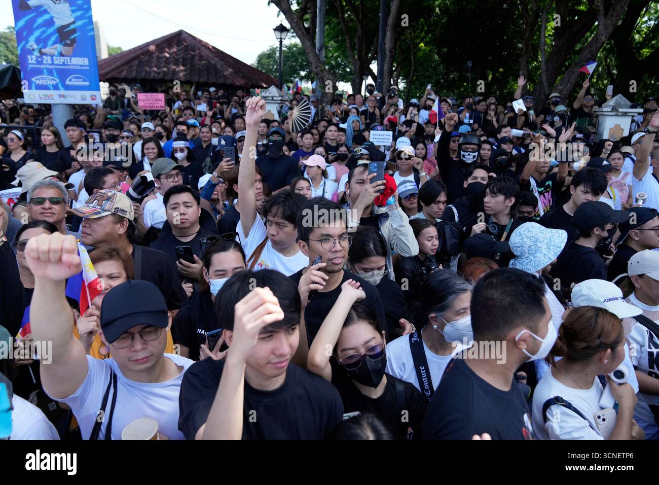 Afp Rally Red Allert Protesters gather during an anti-corruption rally at Manila's Rizal ...