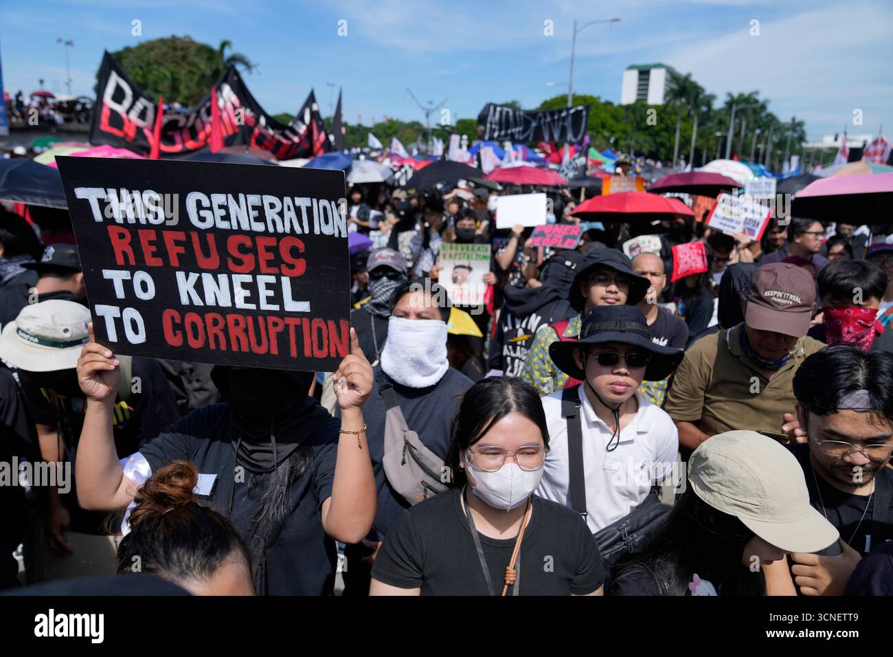 Afp Rally Red Allert Protesters gather during an anti-corruption rally at Manila's Rizal ...
