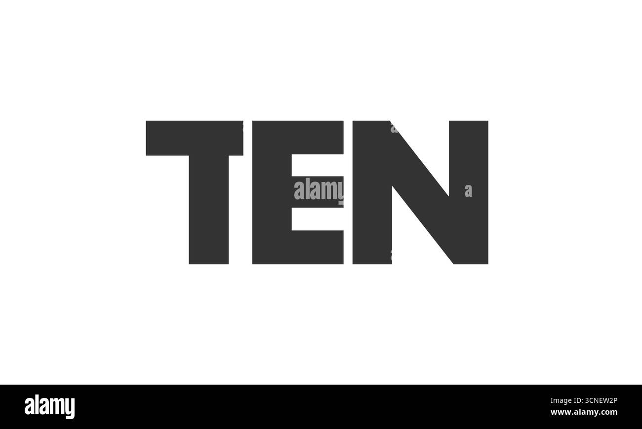 Ten logo Stock Vector Images - Alamy