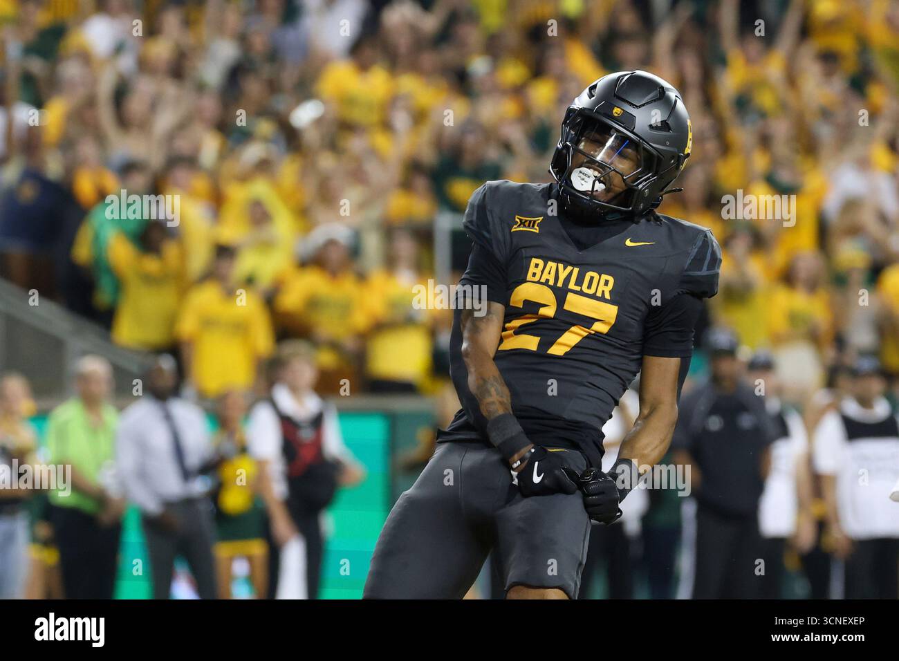 WACO, TX - SEPTEMBER 20: Cornerback Tevin Williams III #27 of the ...