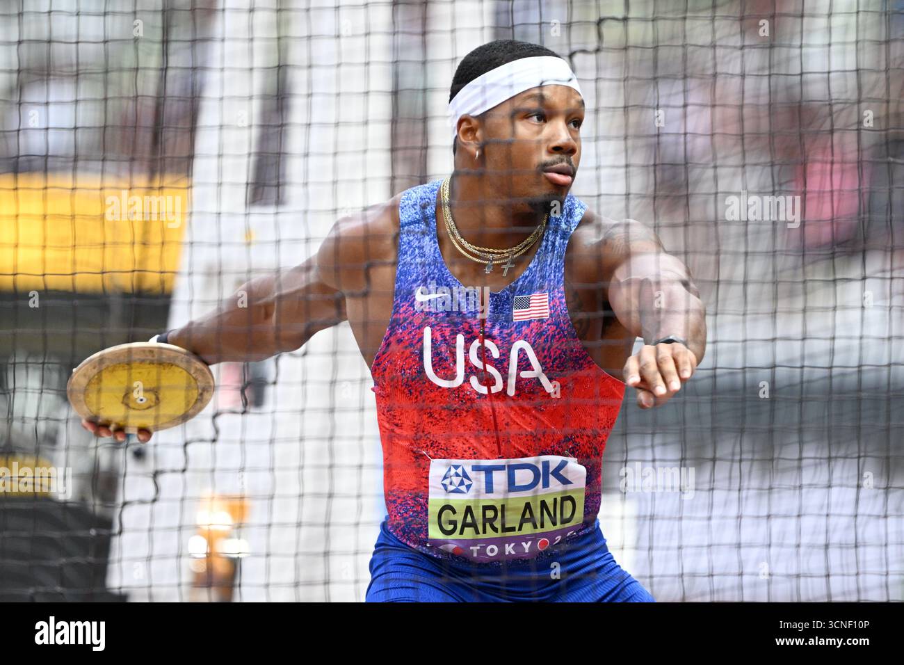 Japanese Discus Tokyo, Japan. Credit: MATSUO. 21st Sep, 2025. Kyle GARLAND (USA ...