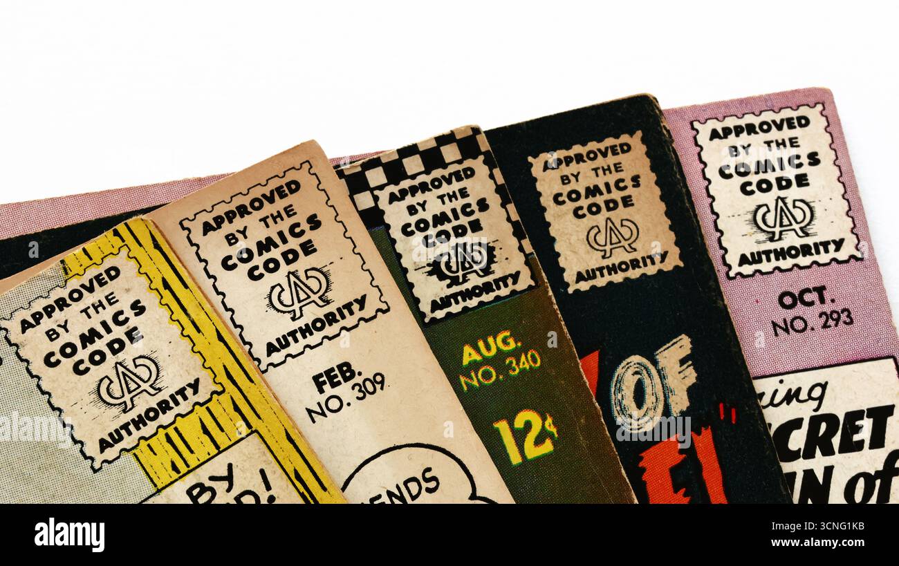 Vintage “Approved by the Comics Code Authority” logo from Action Comics ...