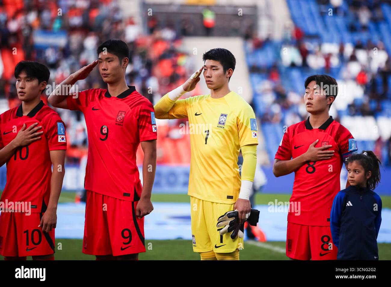 Kim Yong Jun in action during a friendly match between North Korea and FC  Nantes in La Roche-sur-Yon, western France, Friday, Oct. 9, 2009. The North  Korea team, in France as part