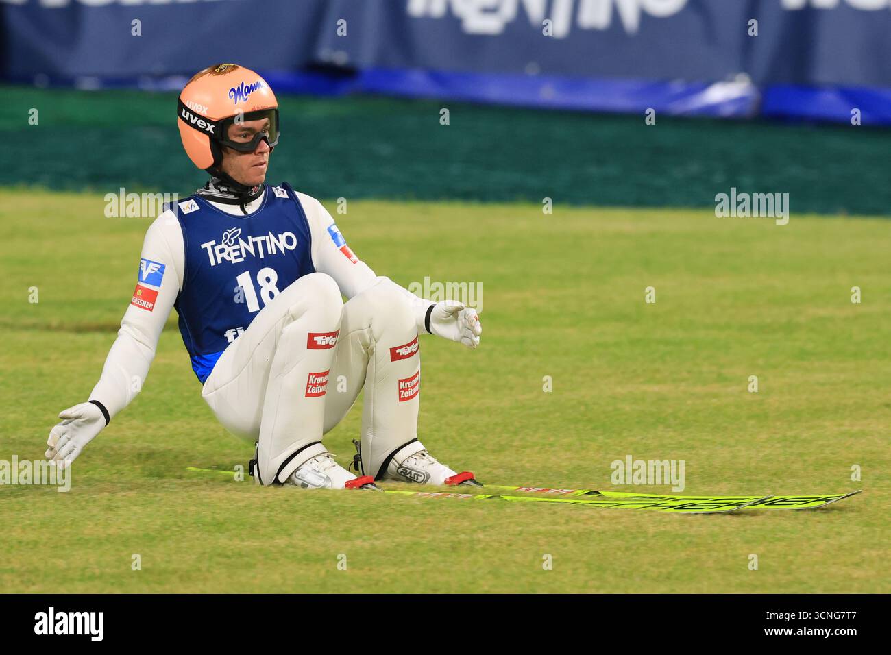 20th September 2025 Val Di Fiemme Italy 2025 FIS Ski Jumping Large 20th September 2025 Val Di Fiemme Italy 2025 Fis Ski Jumping Large Hill Summer Grand Prix Test Event Ahead Of The Winter Olympics Games Milan Cortina 2026 Stefan Kraft Aut 3CNG7T7 