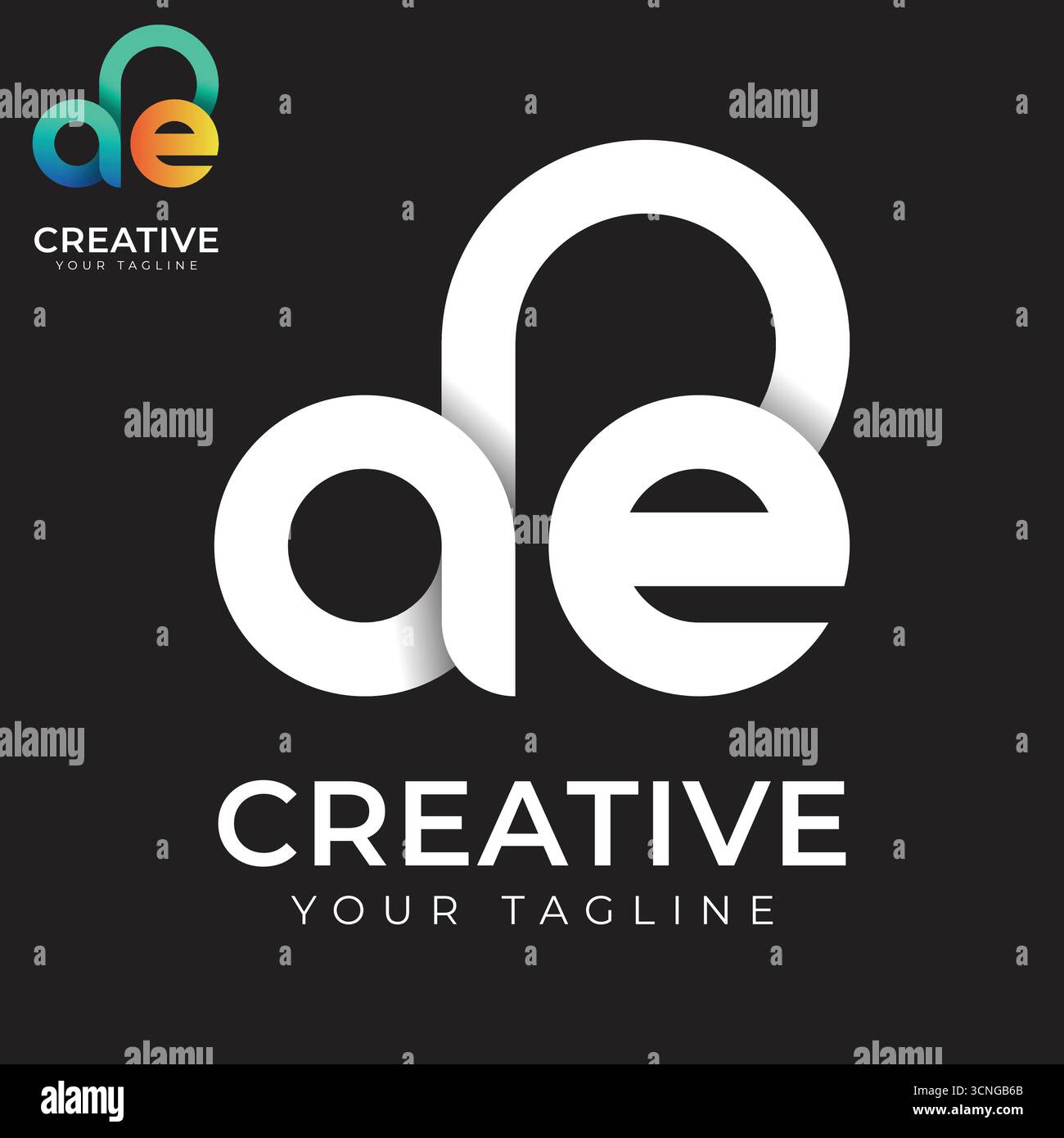 Ae logo design hi-res stock photography and images - Alamy
