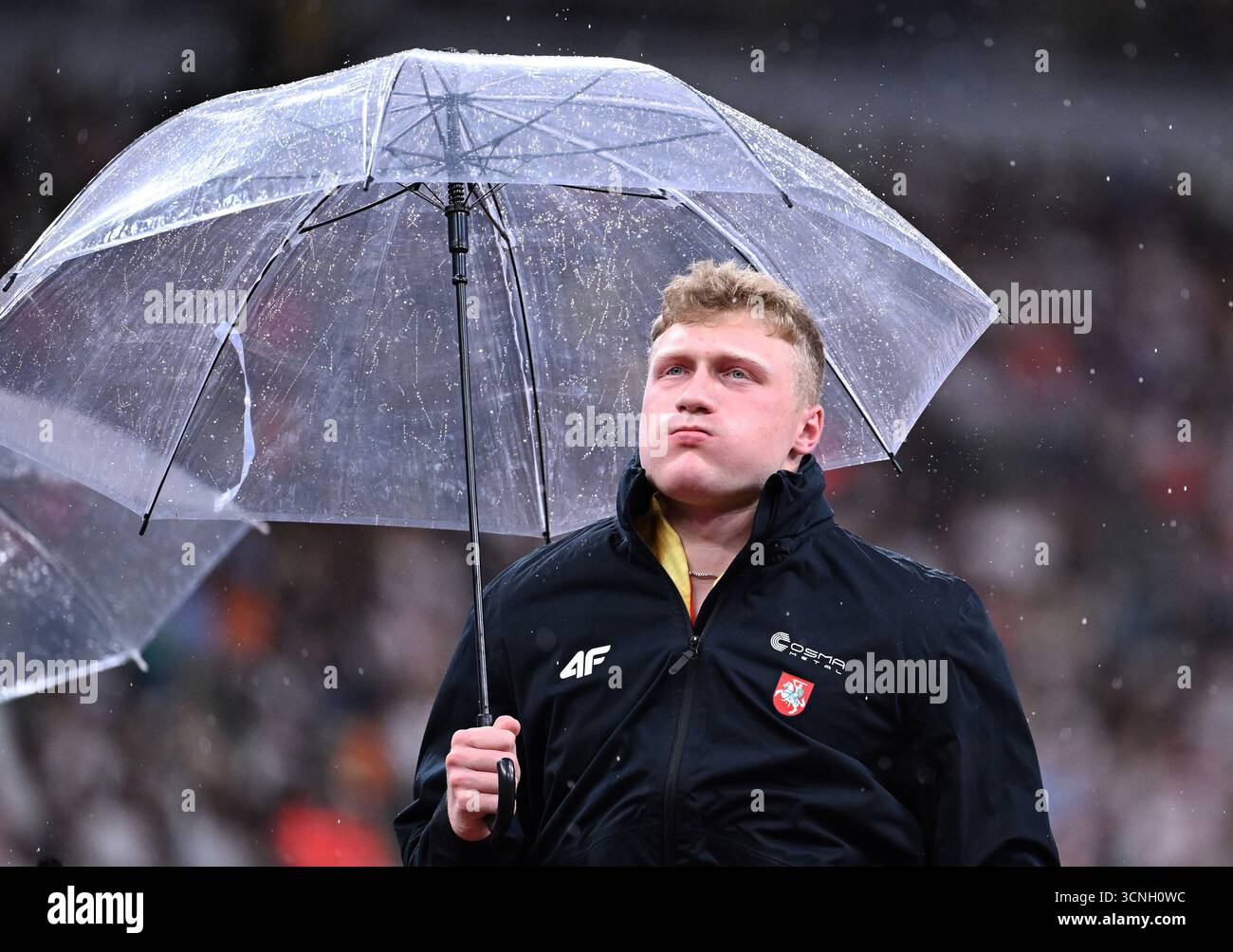 Aleckna Discus (250921) -- TOKYO, Sept. 21, 2025 (Xinhua) -- Mykolas Alekna of ...