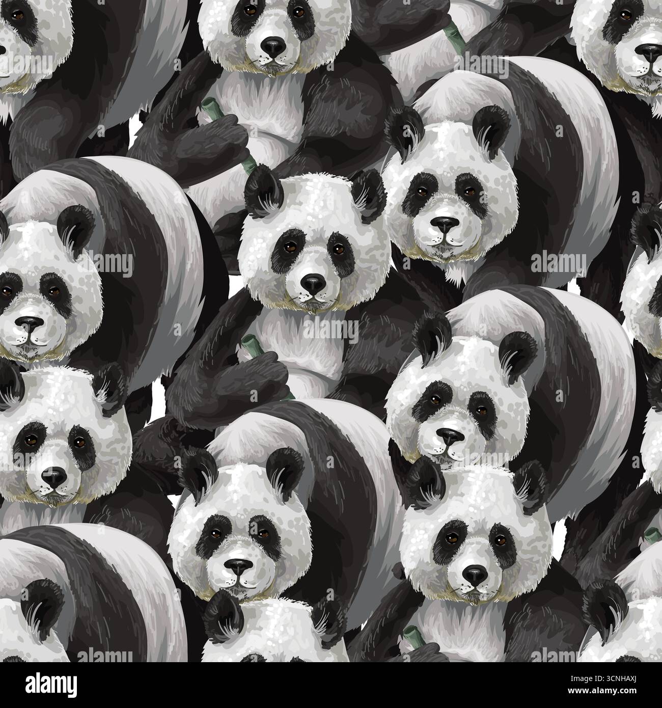 Panda vector high resolution hi-res stock photography and images - Alamy