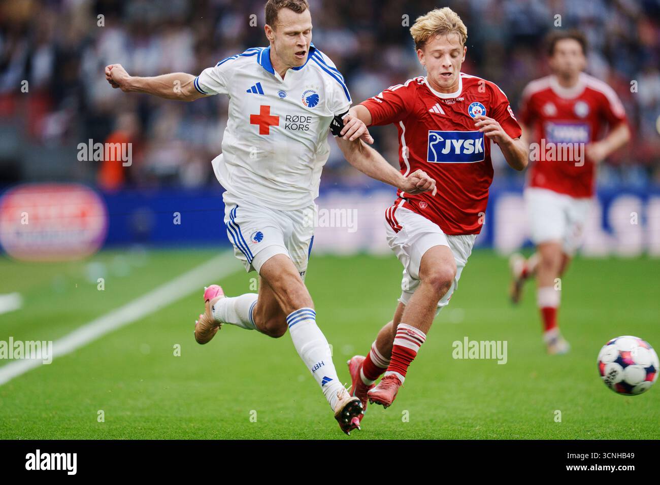 FCK s Viktor Claesson And Silkeborg s Villads Westh During The Super 