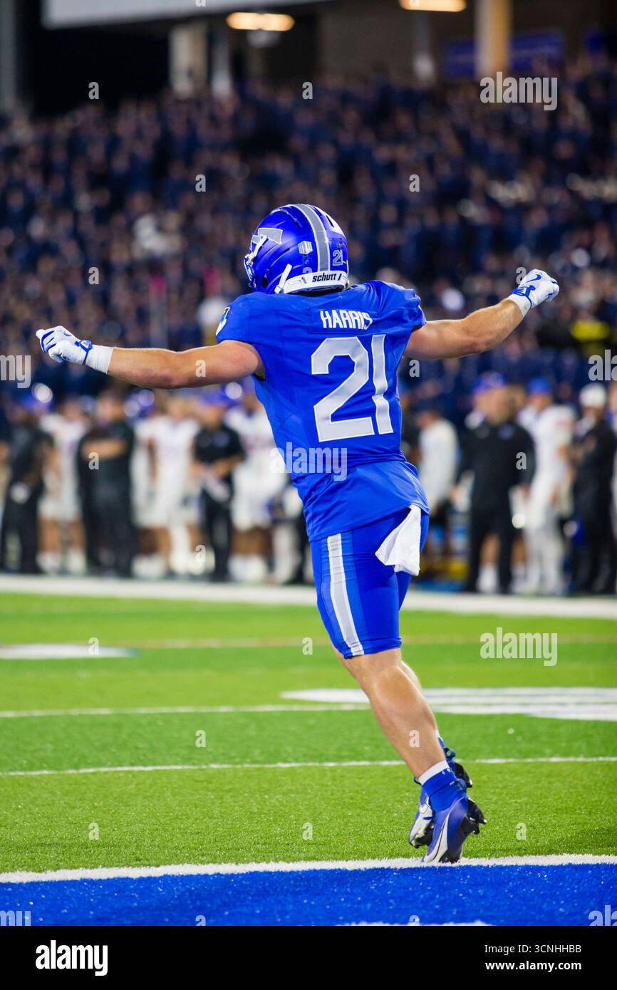 September 20, 2025: Air Force wide receiver Cade Harris (21) calls a ...