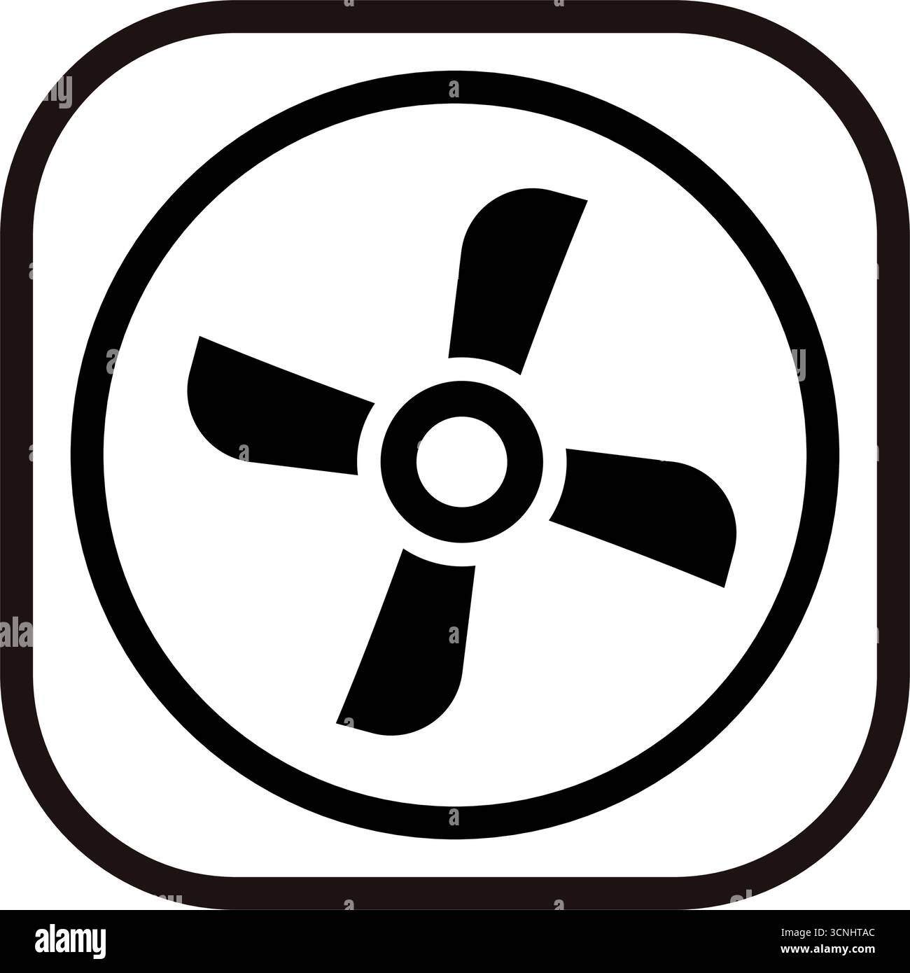 computer fan vector icon Stock Vector