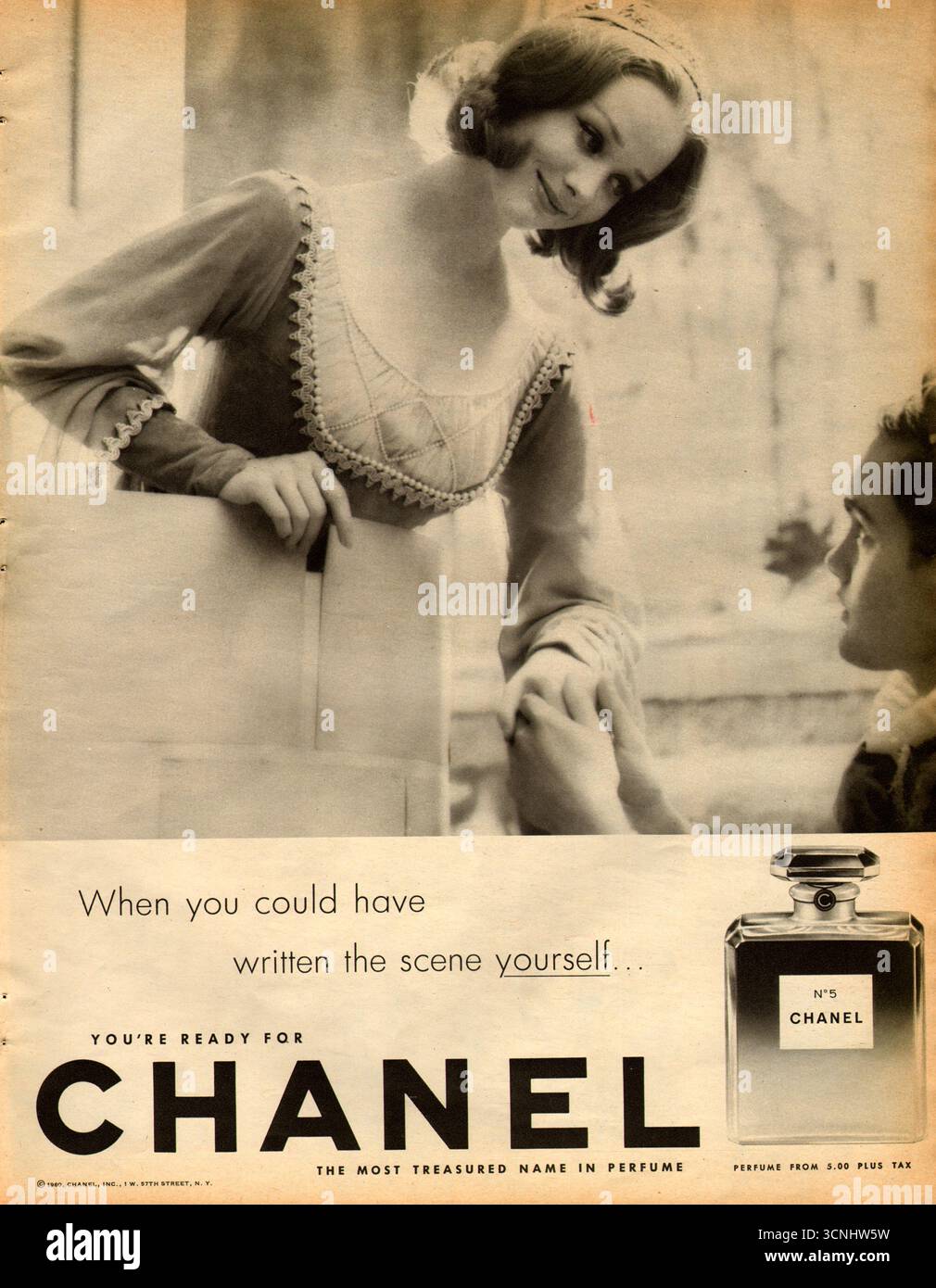 1960 Chanel No. 5 perfume ad Stock Photo - Alamy