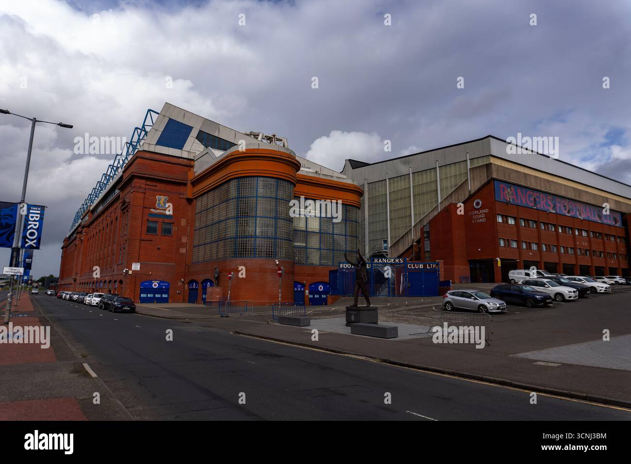 Ibrox Stadium, home of Glasgow Rangers FC in Strathclyde, Scotland Stock Photo