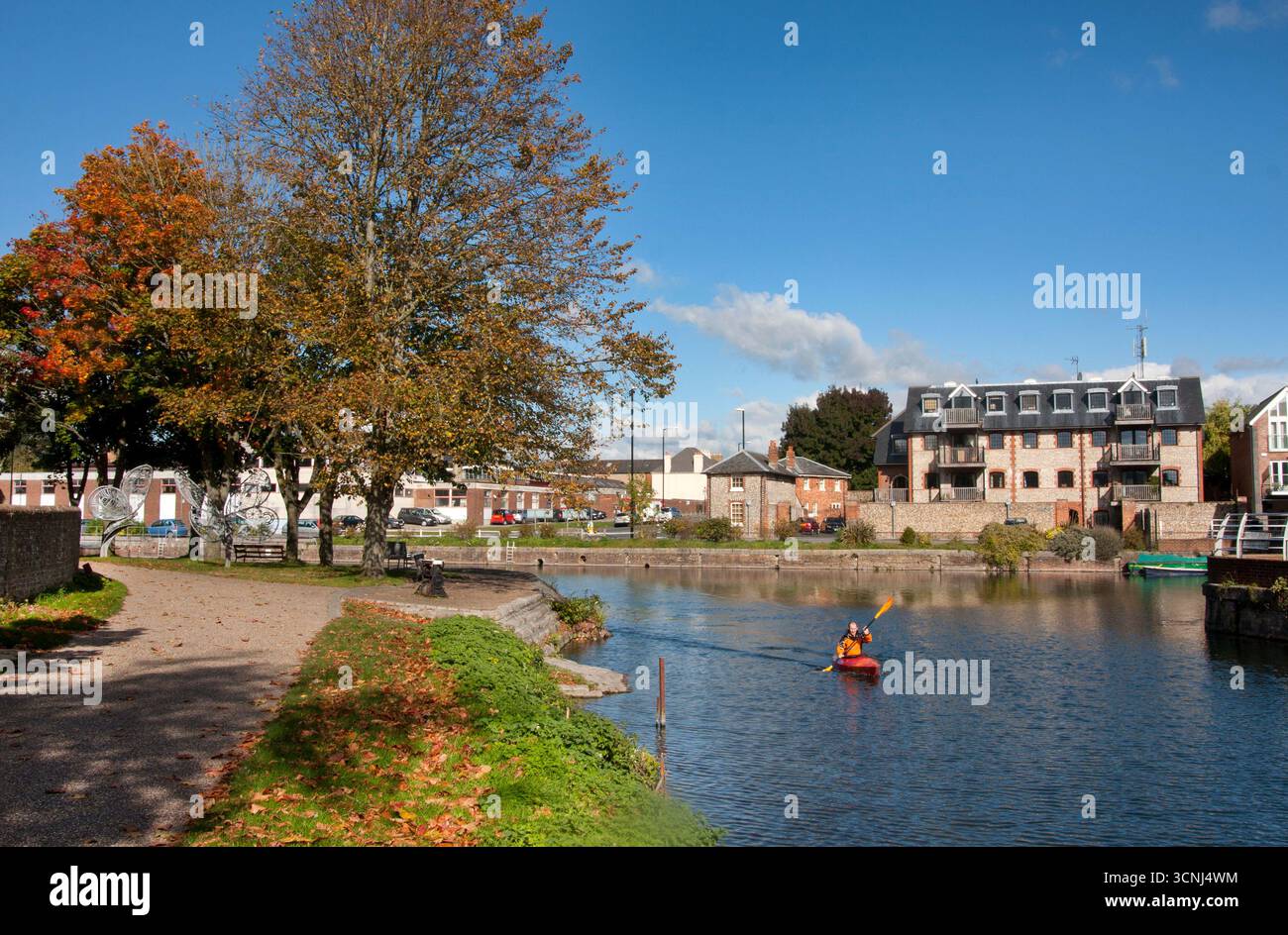 Chichester canal basin, West Sussex, England Stock Photo