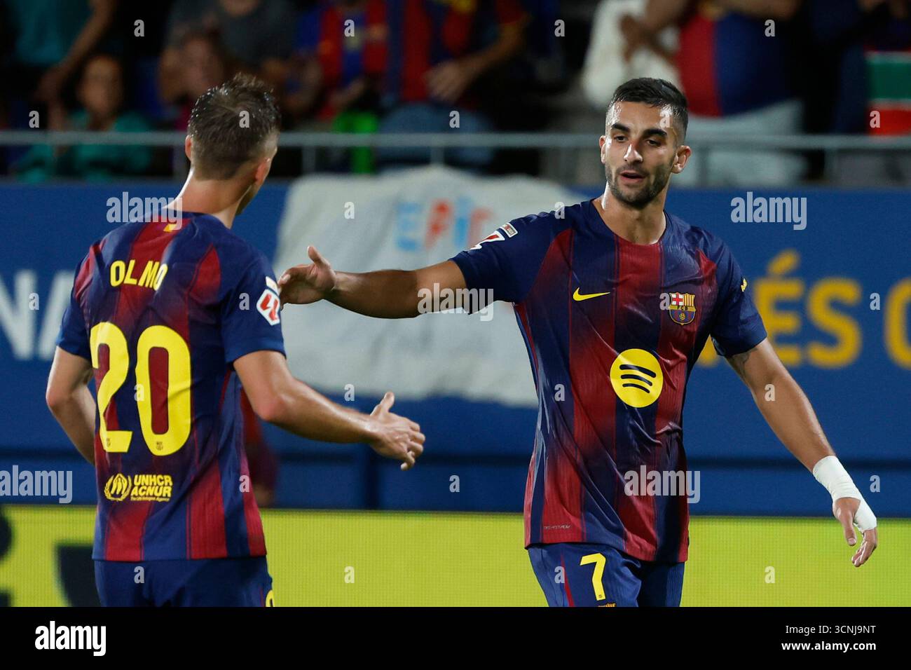 Barcelona s Ferran Torres Celebrates His Side s Second Goal During A Barcelona s Ferran Torres Celebrates His Side s Second Goal During A