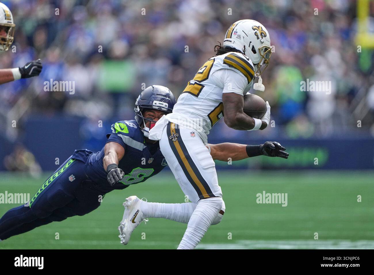 New Orleans Saints wide receiver Rashid Shaheed (22) carries against ...