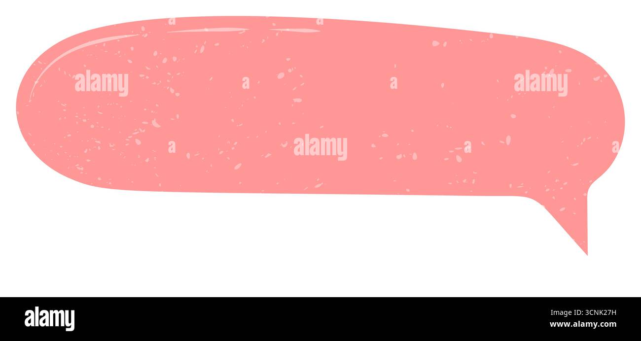 Hand Drawn Grunge Pink Sticker Bubble Stock Vector