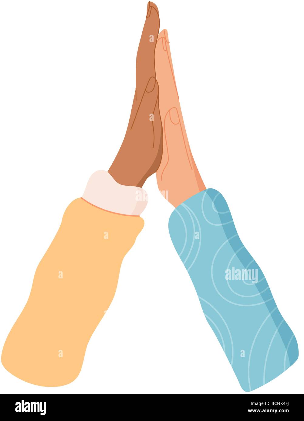 Diverse Hands Together Symbol Flat Stock Vector Image & Art - Alamy