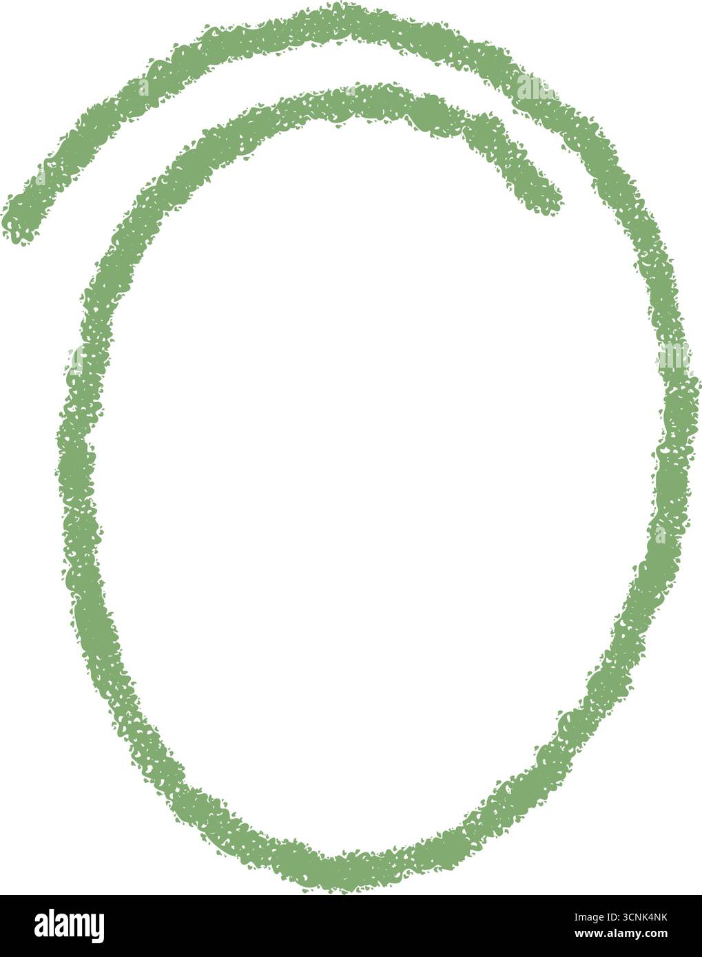 Hand Drawn Crayon Contour Circle Frame Stock Vector Image & Art - Alamy
