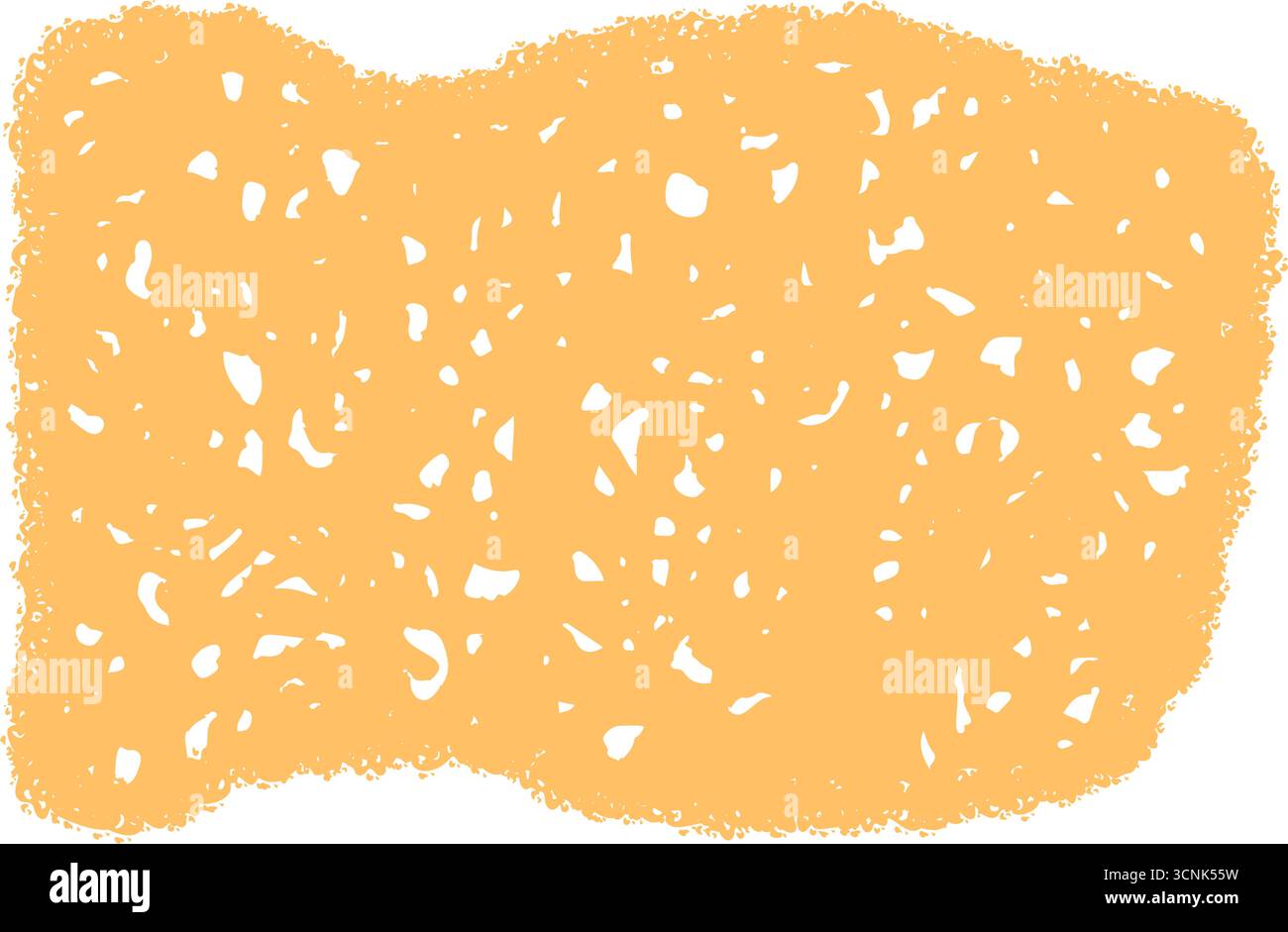 Orange Crayon Squiggle Quote Frame Sketch Stock Vector