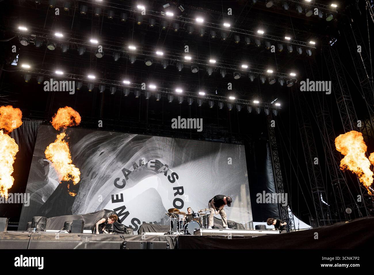 Dave Stephens of We Came As Romans performs during Louder Than Life ...