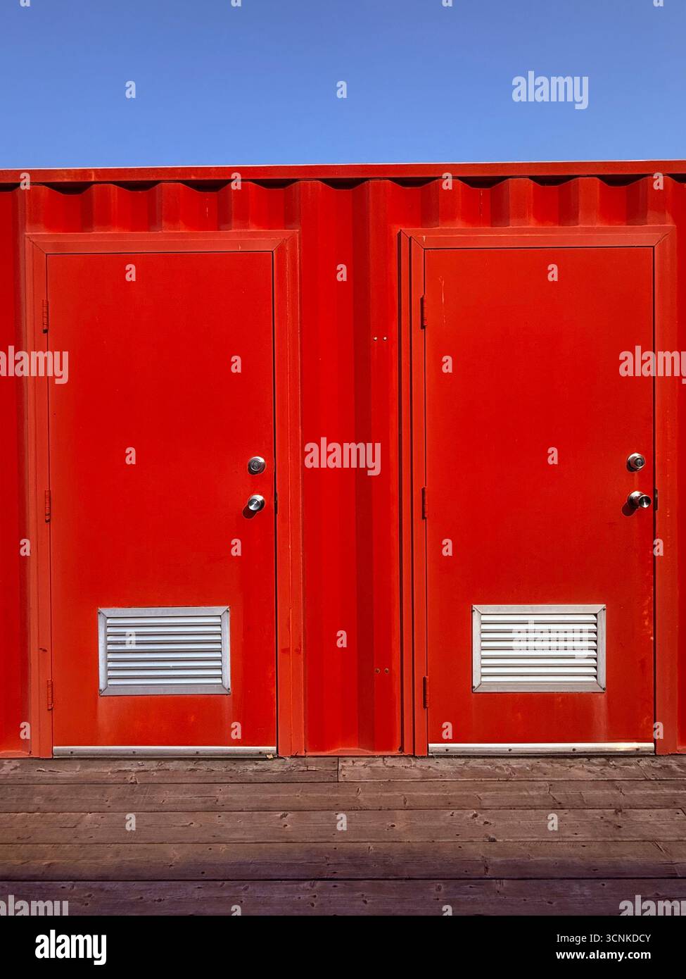 Red duo - Smartphone Captured Stock Image