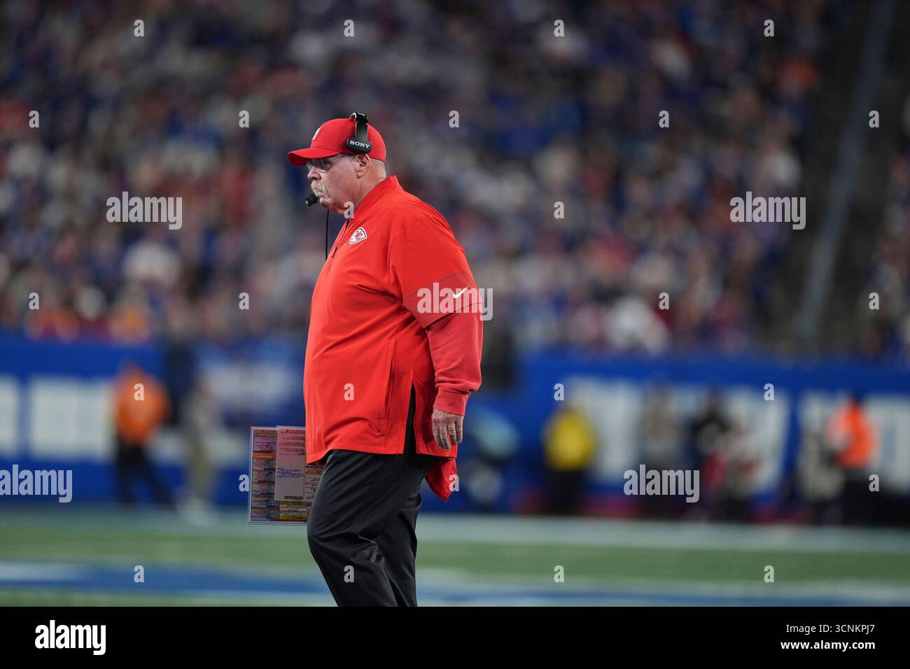 Kansas City Chiefs head coach Andy Reid watches from the sidelines ...