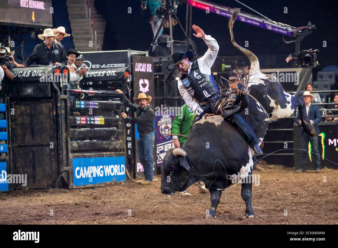 Arizona Ridge Riders' Eduardo Aparecido rides Dozier in game 13 during ...