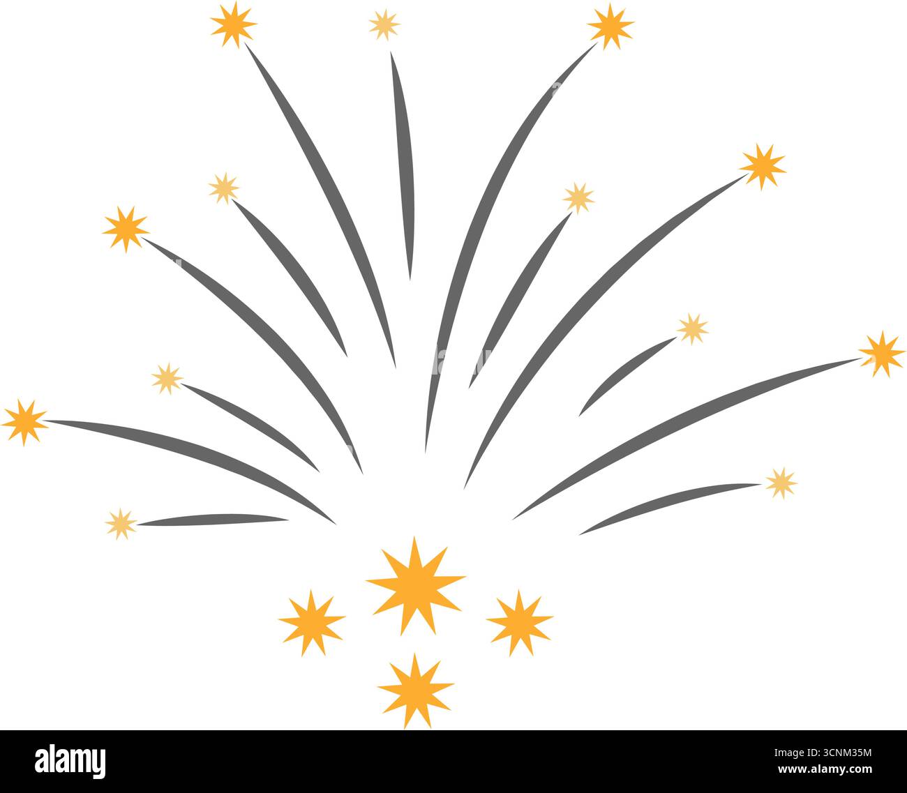 Fireworks icon design template illustration Stock Vector