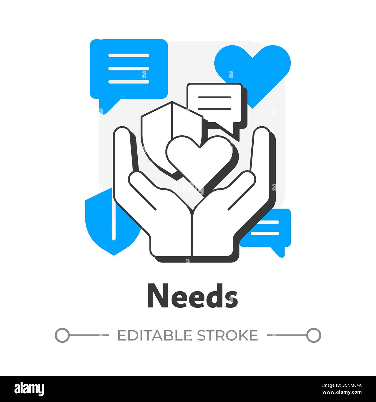 Minimalist outline handshake icon hi-res stock photography and images ...