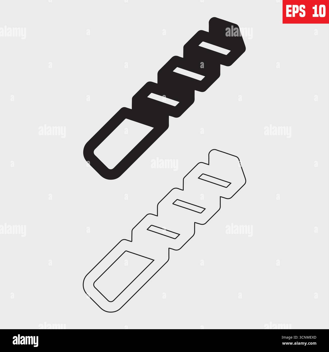 Twist bit drill Stock Vector Images - Alamy