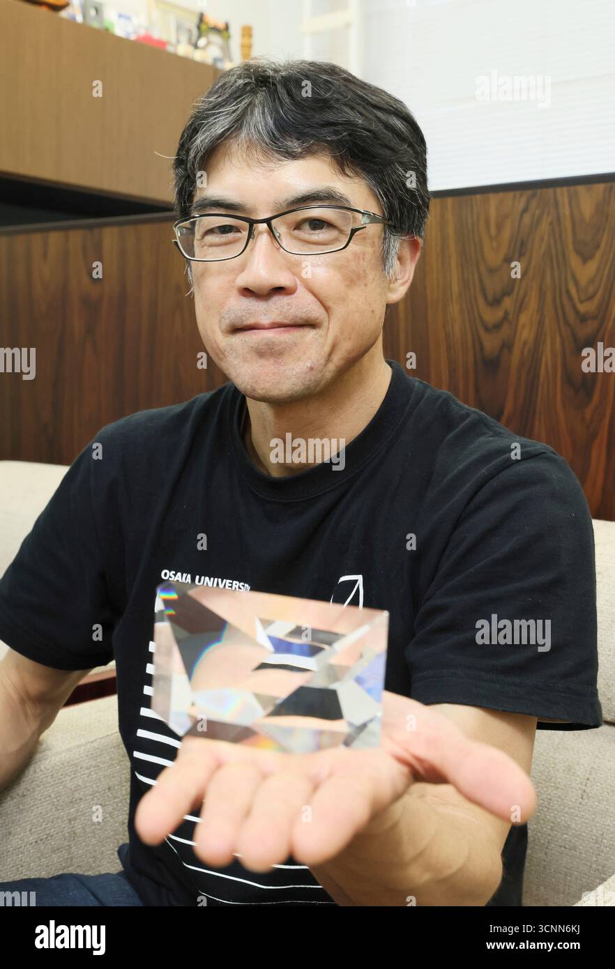 Professor Yusuke Mori of Osaka University poses for a photo during an ...