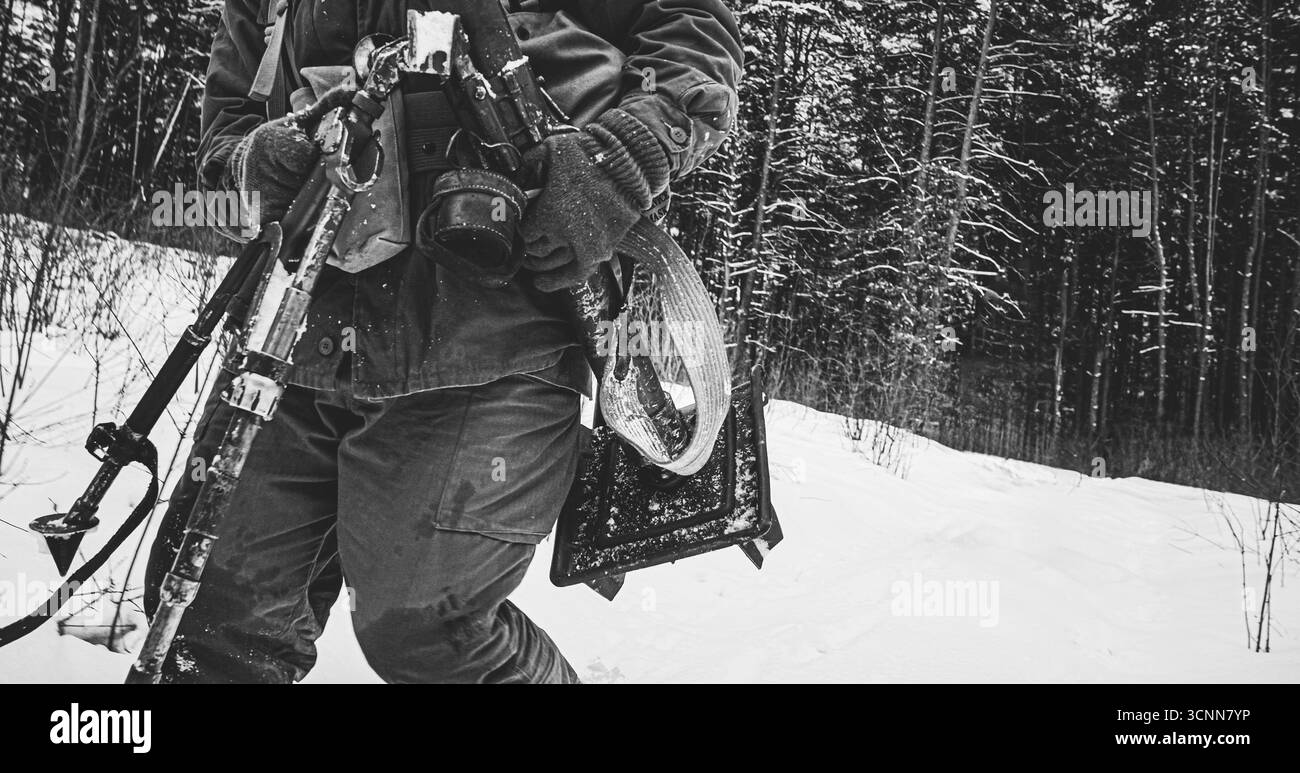 World war two soldier close up Black and White Stock Photos & Images ...