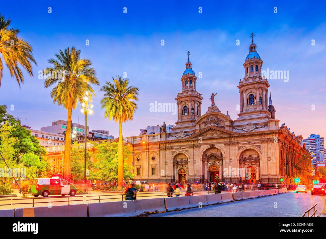 Plaza de Armas in Santiago de Chile, Chile. Stock Photo